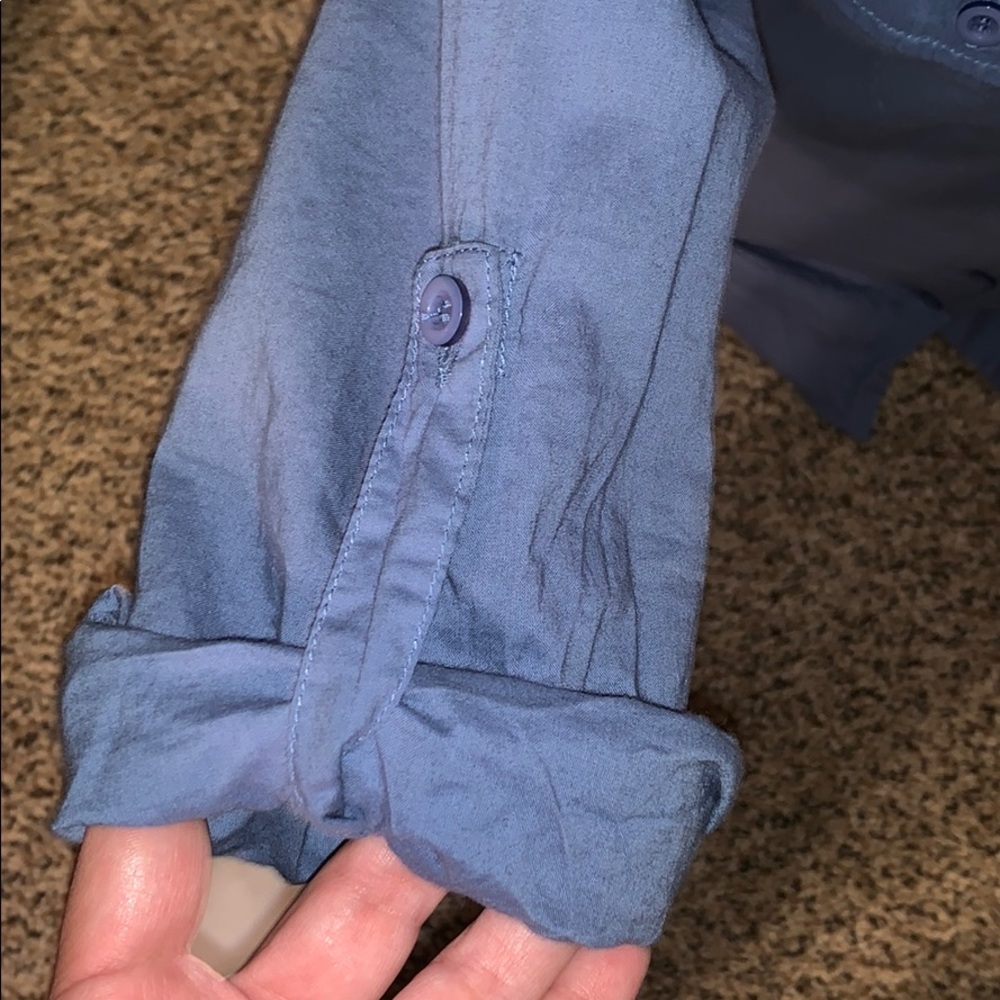 Blue button up small - Picture 2 of 4